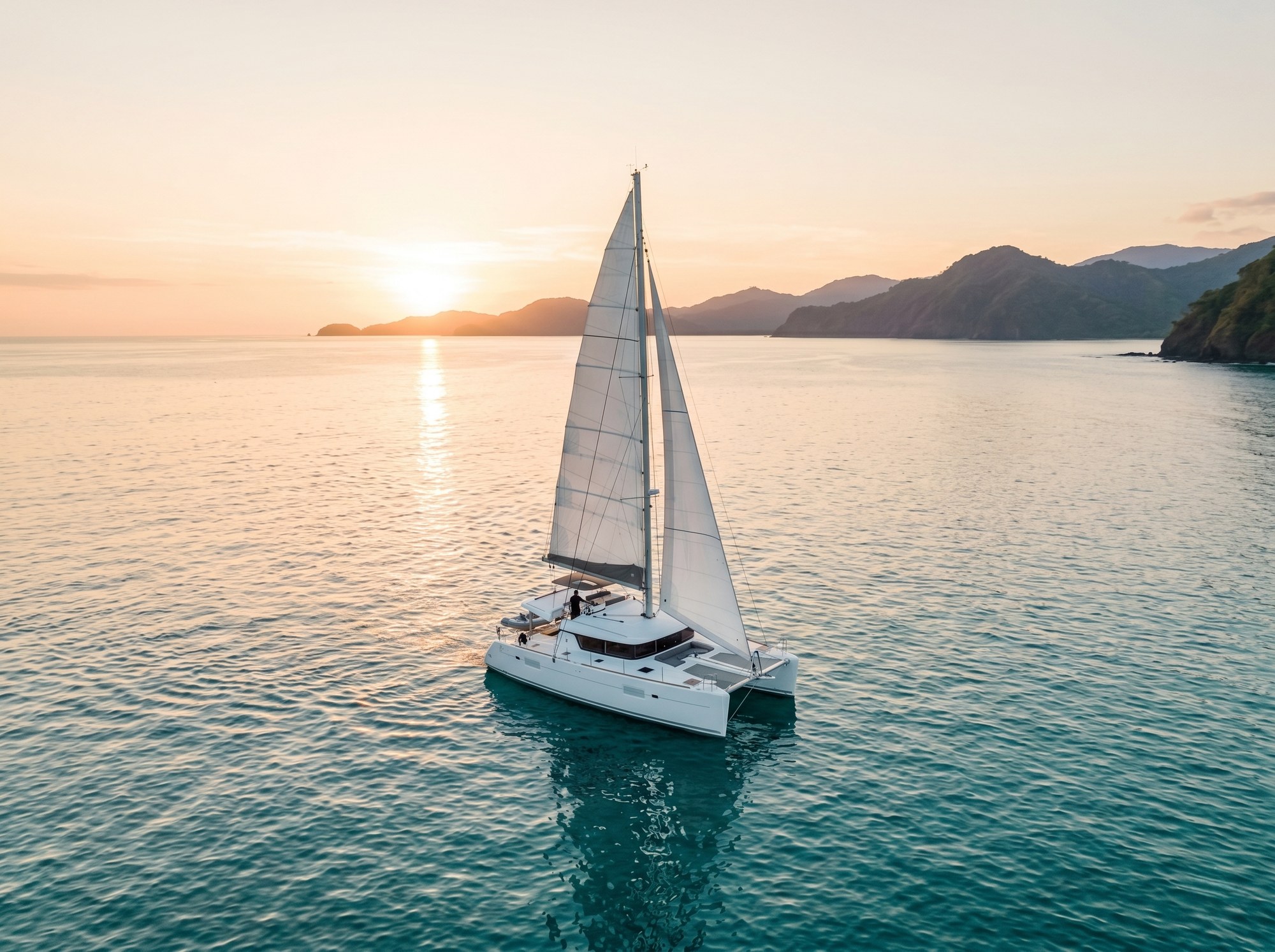 Catamaran sailing